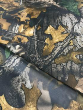 Ткань Оксфорд 200D Ш-150 см PU КМФ лес 02-200001, м