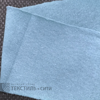 Лента трикотажная (рибана) Ш-60 мм цв.голубой 1