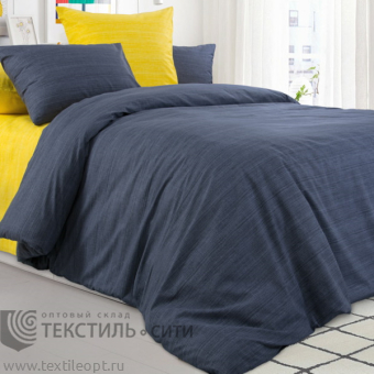 перкаль Эко графит/желтый