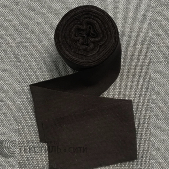 Лента трикотажная (рибана) Ш-35 мм цв.чёрный