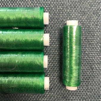 Нитки текстурир., оверлоч./ некруч. 150D 100% п/э 365 м зелёный 