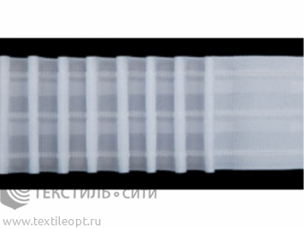 Лента шторная Ш-6 см матовая равномерная (1/50) м91-607