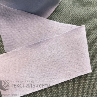 Лента трикотажная (рибана) Ш-35 мм цв.серо-голубой 1