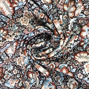 ткань твил цветы