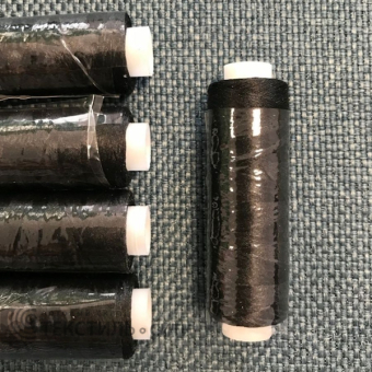 Нитки текстурир., оверлоч./ некруч.150D 100% п/э 365 м чёрный 