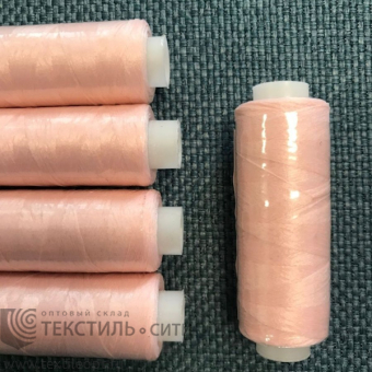 Нитки текстурир., оверлоч./ некруч. 150D 100% п/э 365 м розовый 