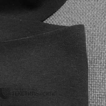 Лента трикотажная (рибана) Ш-60 мм цв.чёрный 1