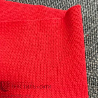 Лента трикотажная (рибана) Ш-60 мм цв.красный 1