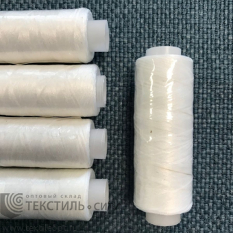Нитки текстурир., оверлоч./ некруч. 150D 100% п/э 365 м молочный