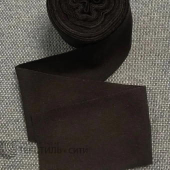 Лента трикотажная (рибана) Ш-60 мм цв.чёрный 47-6010-002G
