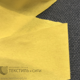 Лента трикотажная (рибана) Ш-60 мм цв.лимон 1